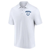 Men's Fanatics Indianapolis Colts Lockup Two-Pack Polo Set