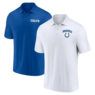 Ensemble de deux polos Lockup Fanatics Indianapolis Colts pour hommes