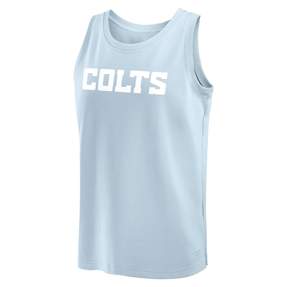 Men's Fanatics Light Blue Indianapolis Colts Elements Tank Top