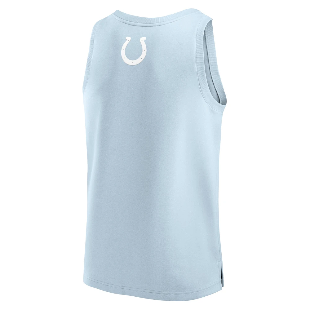 Men's Fanatics Light Blue Indianapolis Colts Elements Tank Top