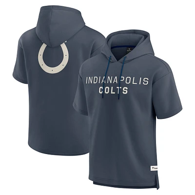 Sweat à capuche manches courtes bleu marine pour homme, motif « Indianapolis Colts Elements Future Ground »