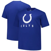 T-shirt coordonné Fanatics Royal Indianapolis Colts pour hommes, grande taille