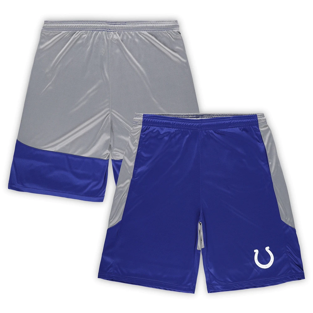 Short avec logo de l'équipe Fanatics Royal Indianapolis Colts Big & Tall pour hommes