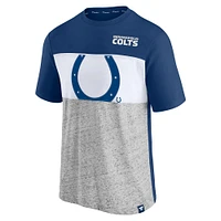 Men's Fanatics Royal Indianapolis Colts Colorblock T-Shirt