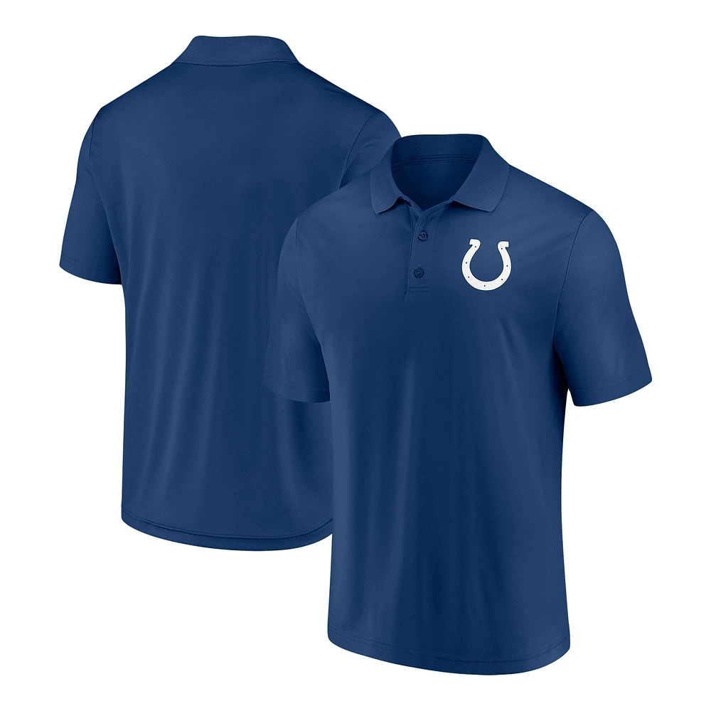 Polo à composants Fanatics Royal Indianapolis Colts pour hommes