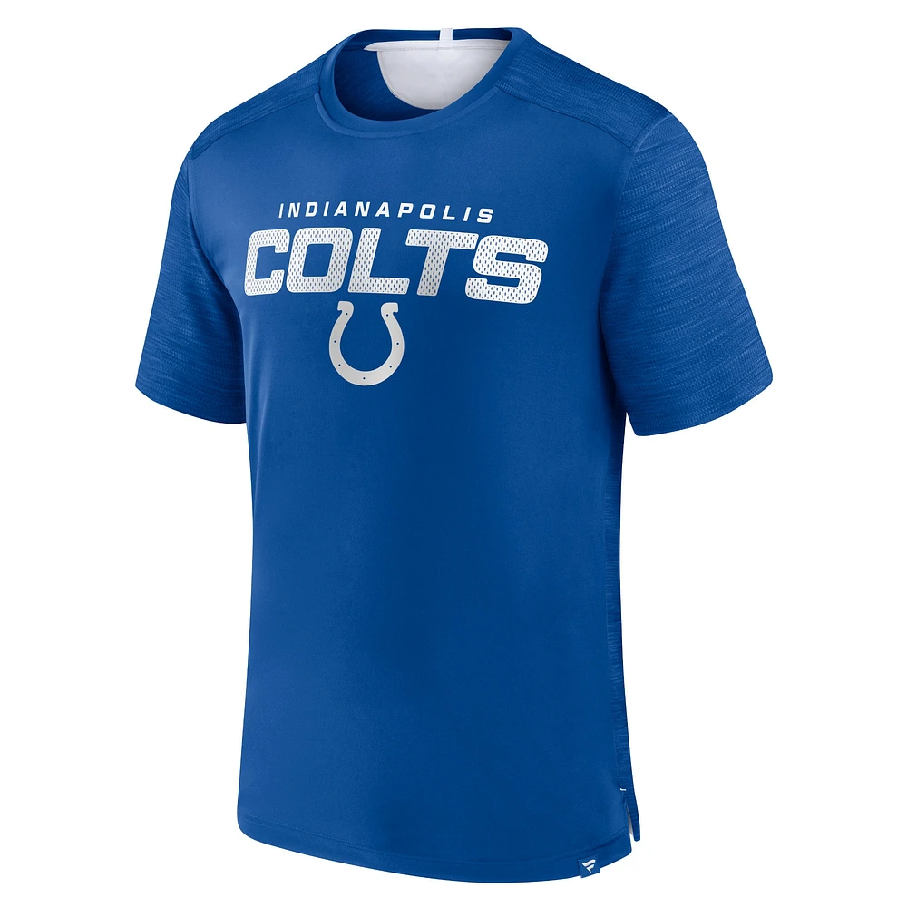 Men's Fanatics Royal Indianapolis Colts Defender Evo T-Shirt