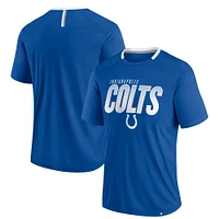 T-shirt fanatique pour homme Royal Indianapolis Colts Defender Fade Slant