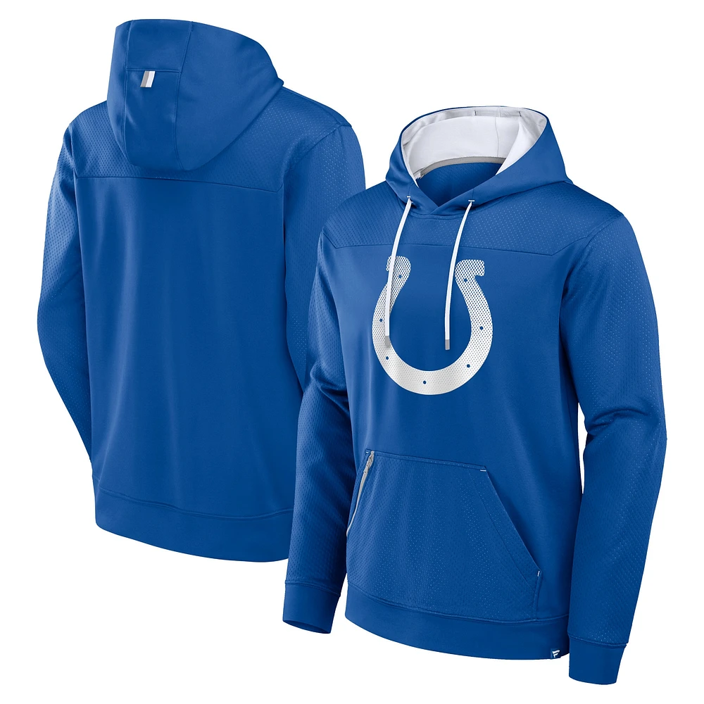 Sweat à capuche Fanatics Royal Indianapolis Colts Defender pour homme