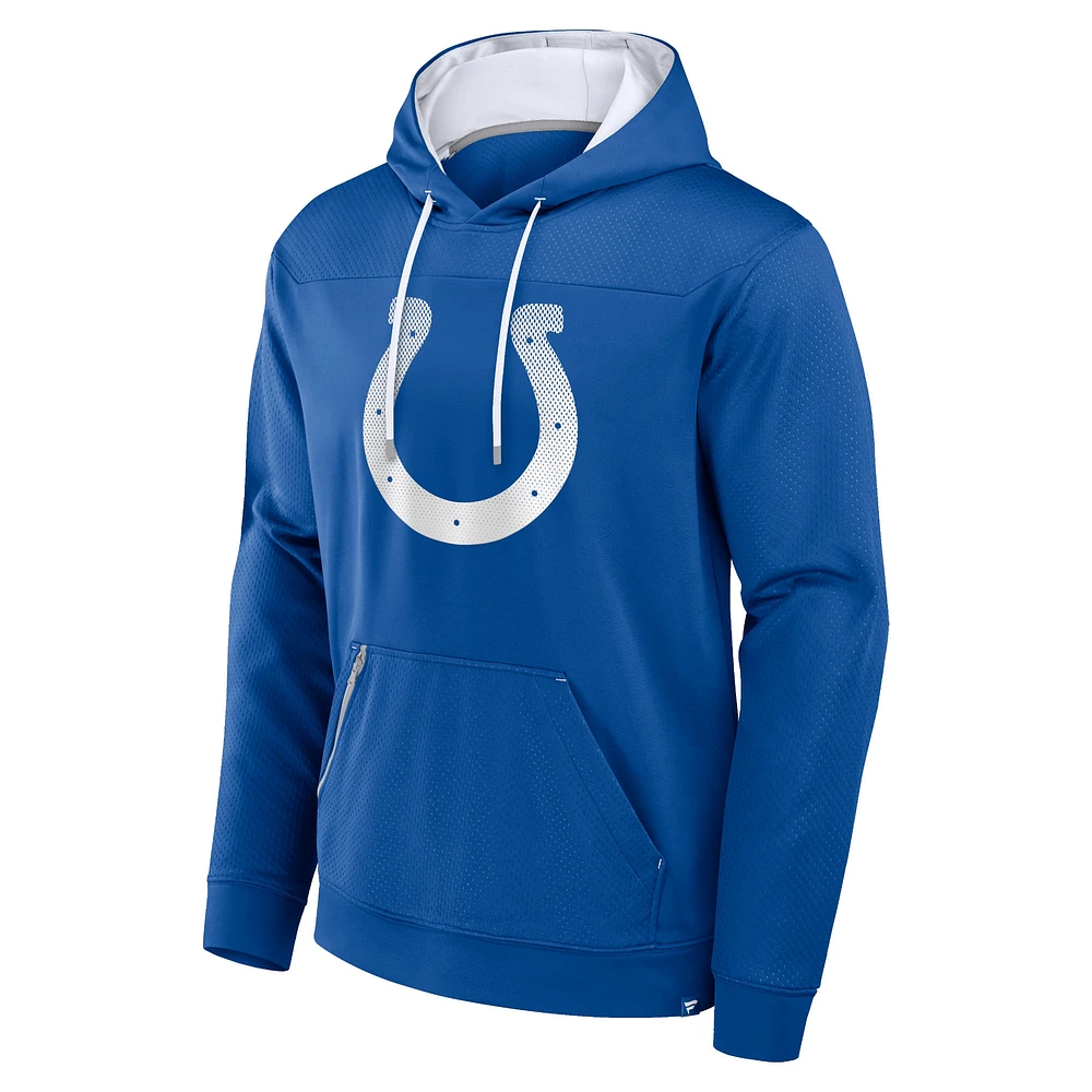 Sweat à capuche Fanatics Royal Indianapolis Colts Defender pour homme