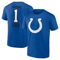 T-shirt de la fête des pères Fanatics Royal Indianapolis Colts pour hommes