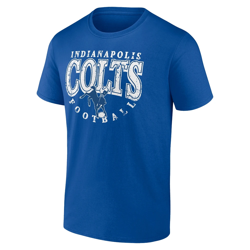 Men's Fanatics Royal Indianapolis Colts Game Of Inches T-Shirt