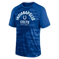 T-shirt Fanatics Royal Indianapolis Colts Hail Mary Raglan pour hommes