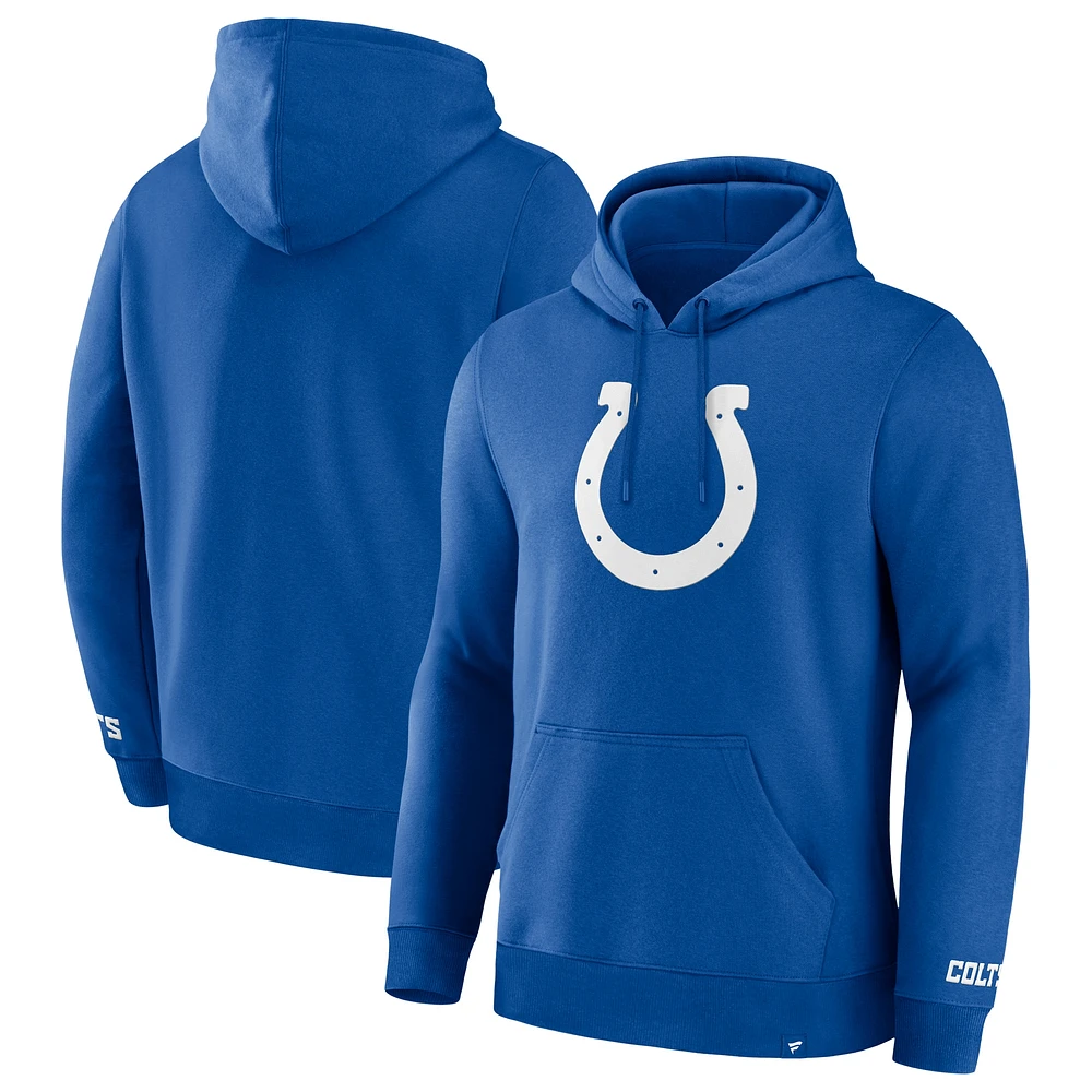 Sweat à capuche en polaire Legacy Royal Indianapolis Colts Fanatics pour hommes