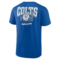 T-shirt Fanatics Royal Indianapolis Colts pour homme Never Over