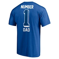 Men's Fanatics Royal Indianapolis Colts #1 Dad T-Shirt