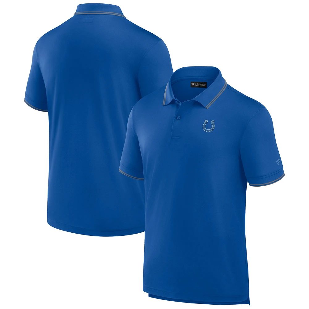 Polo piqué Fanatics Royal Indianapolis Colts pour hommes