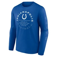 Men's Fanatics Royal Indianapolis Colts Stat Sheet Long Sleeve T-Shirt