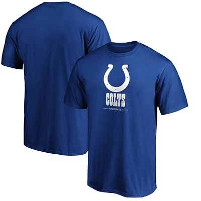 T-shirt avec logo Fanatics Royal Indianapolis Colts Team Lockup pour hommes