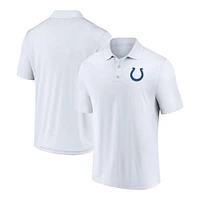 Polo blanc Fanatics pour hommes des Colts d'Indianapolis