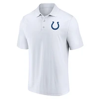 Polo blanc Fanatics pour hommes des Colts d'Indianapolis