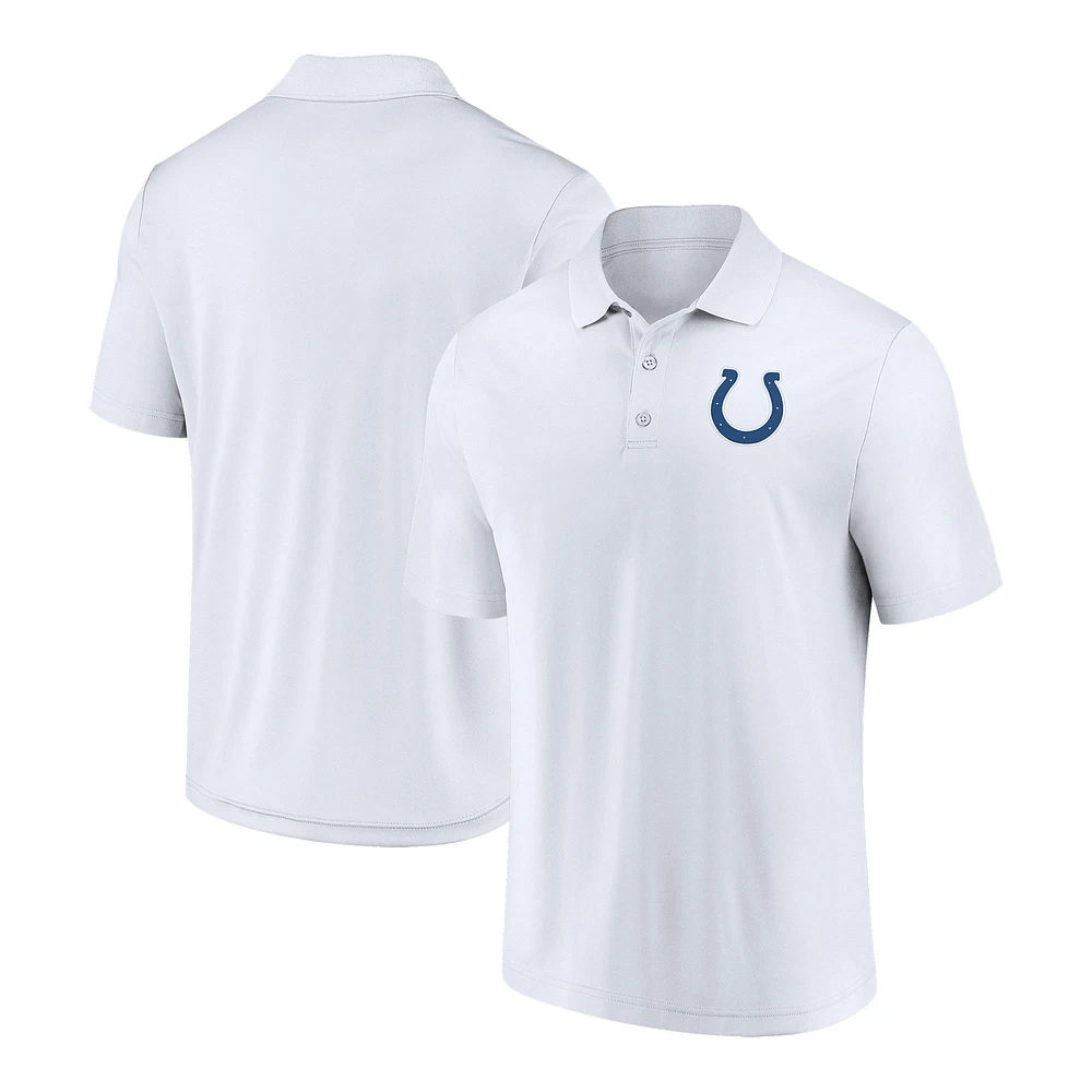 Men's Fanatics White Indianapolis Colts Component Polo