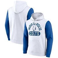 Men's Fanatics White Indianapolis Colts Extra Point Pullover Hoodie