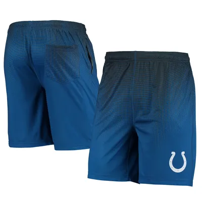 Indianapolis Colts FOCO Pixel Gradient Training Shorts - Royal/Black