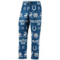 Men's FOCO Royal Indianapolis Colts Wordmark Ugly - Pajama Set