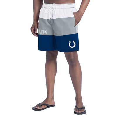 Short de bain G-III Sports by Carl Banks pour homme, bleu royal/gris, Indianapolis Colts Sunrise Volley