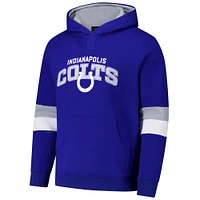 Men's G-III Sports by Carl Banks Royal/Silver Indianapolis Colts Adaptive Faceoff Pullover Hoodie