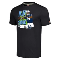 T-shirt à trois mélanges hommage Anthony Richardson pour hommes, charbon de bois chiné, joueur caricature des Colts d'Indianapolis