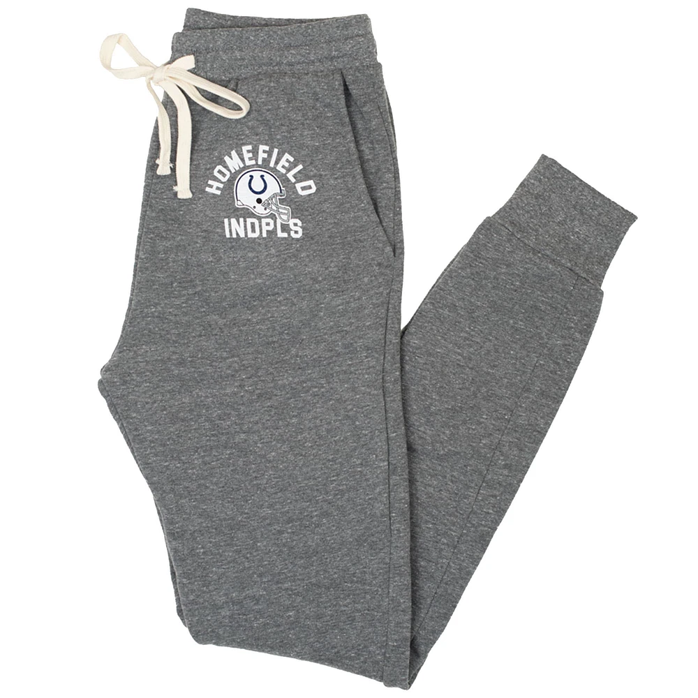 Men's Homefield Heather Gray Indianapolis Colts Tri-Blend Jogger Pants