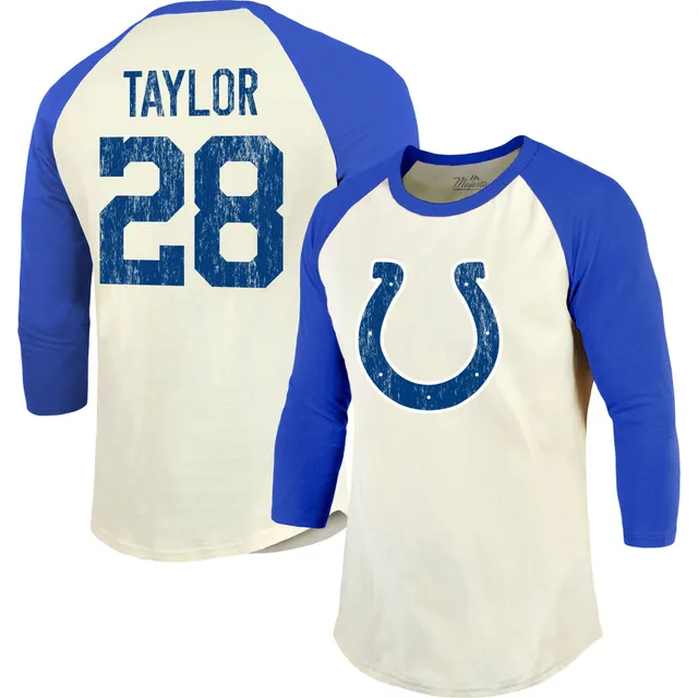 Lids Jonathan Taylor Indianapolis Colts Majestic Threads Name & Number Team  Colorway Tri-Blend 3/4 Raglan Sleeve Player T-Shirt - Royal