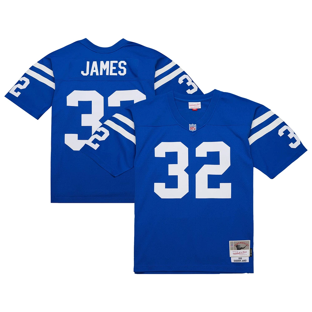 Maillot réplique Mitchell & Ness Edgerrin James Royal Indianapolis Colts 1999 Legacy pour homme