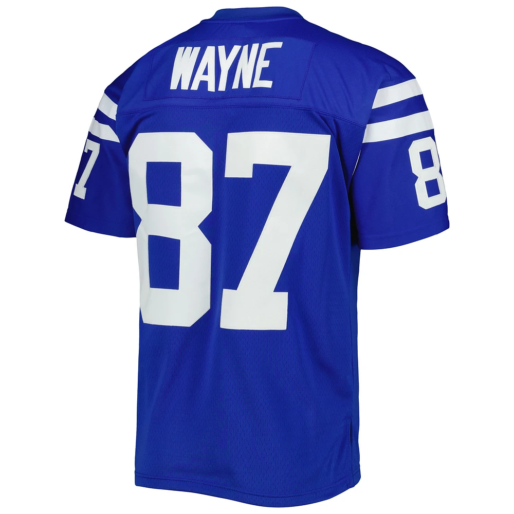 Maillot réplique Mitchell & Ness Reggie Wayne Royal Indianapolis Colts Legacy pour hommes