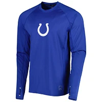 T-shirt à manches longues raglan MSX by Michael Strahan Royal Indianapolis Colts Interval pour homme