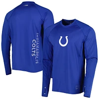 T-shirt à manches longues raglan MSX by Michael Strahan Royal Indianapolis Colts Interval pour homme