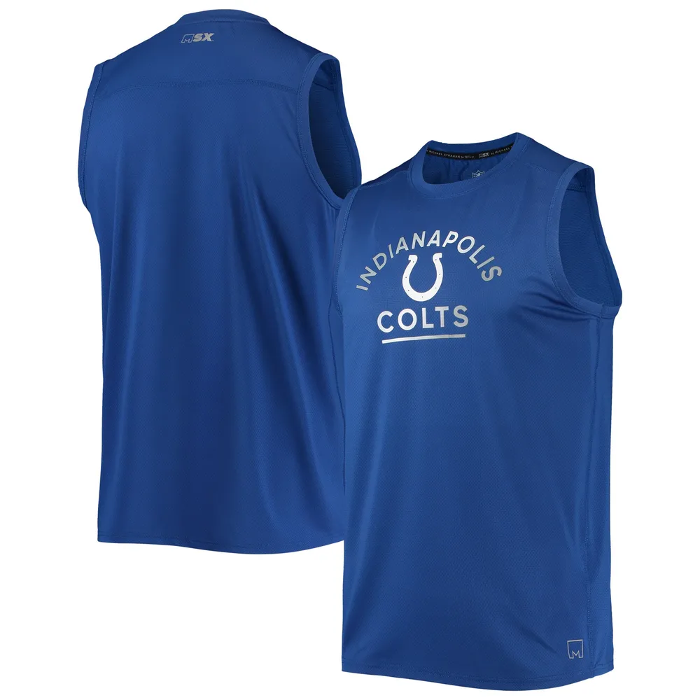 Débardeur MSX by Michael Strahan Royal Indianapolis Colts Rebound pour homme