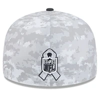 Men's New Era Arctic Camo/Graphite Indianapolis Colts 2024 Salute To Service 59FIFTY Fitted Hat