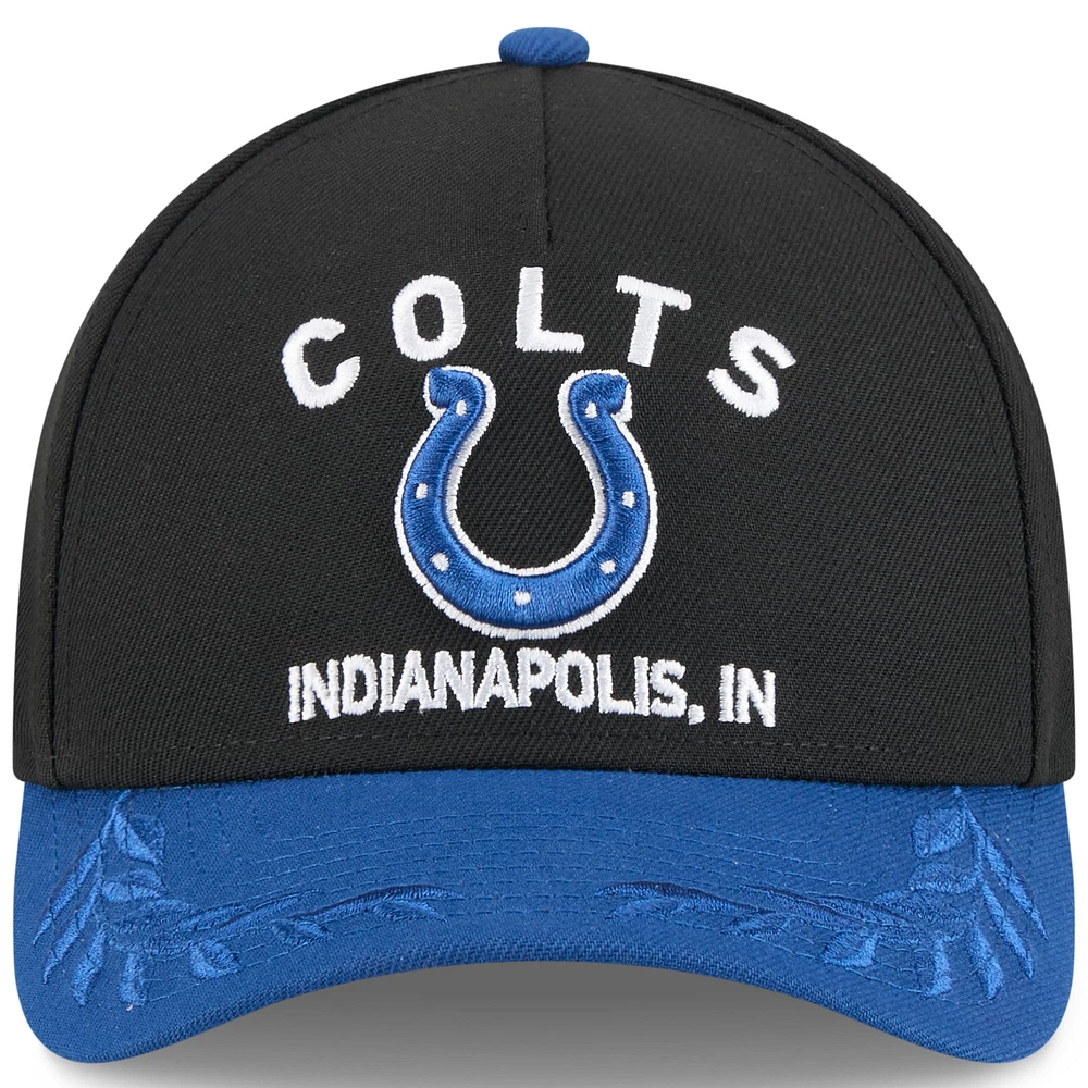 Men's New Era /Royal Indianapolis Colts 2025 NFL Draft 9FORTY A-Frame M-Crown Adjustable Hat