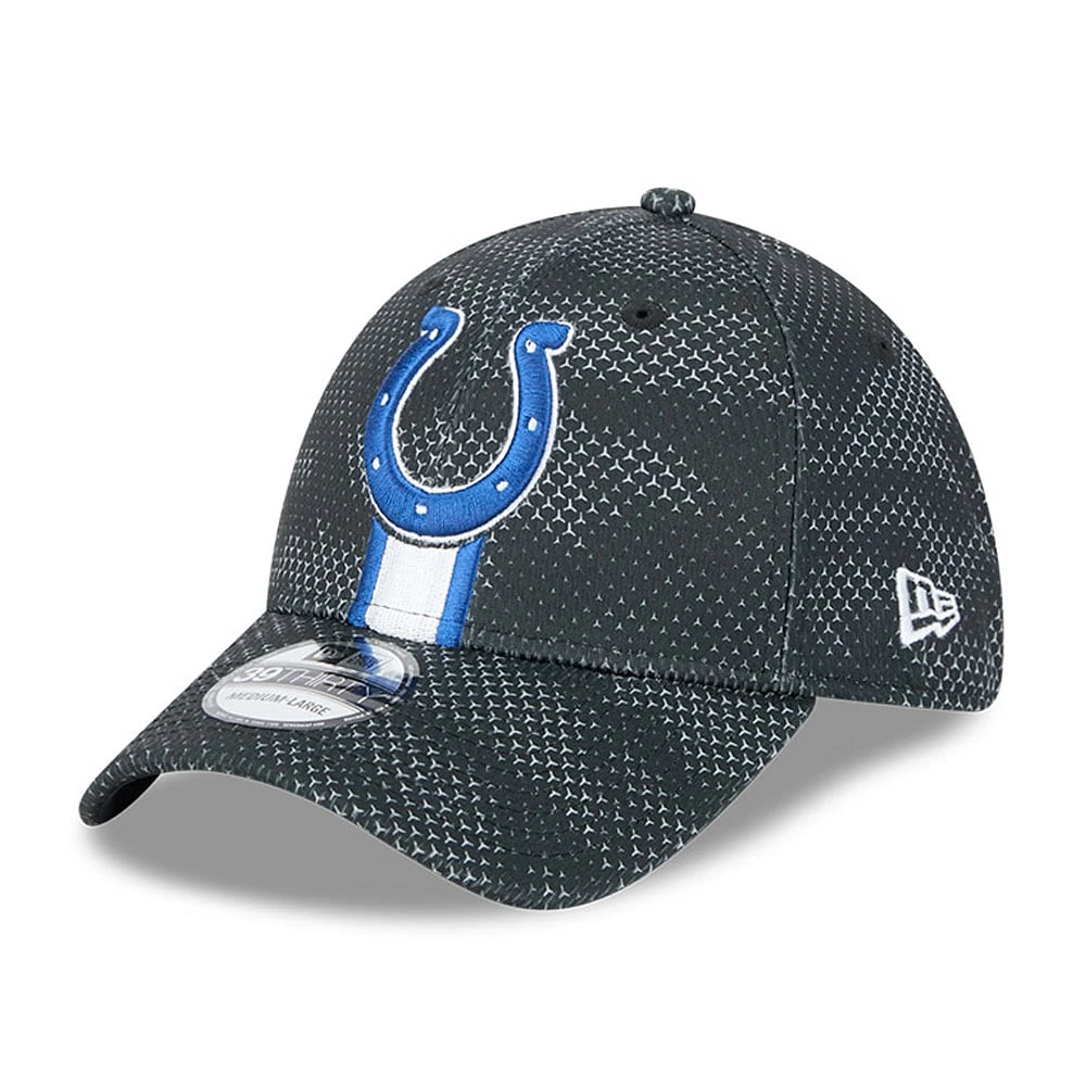 Men's New Era Black Indianapolis Colts 2024 Sideline 39THIRTY Flex Hat