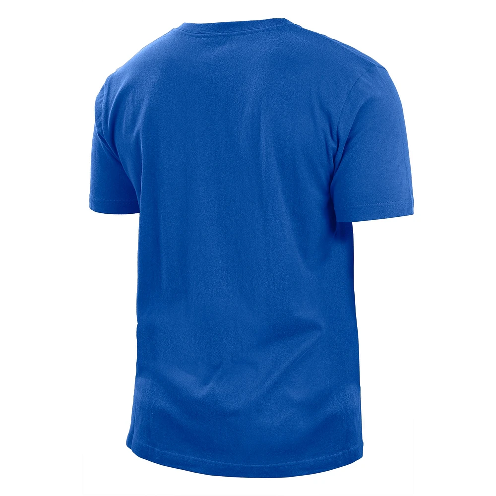 Men's New Era Blue Indianapolis Colts 2022 Sideline Ink Dye T-Shirt