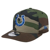 Casquette à visière rabattable New Era Camo Indianapolis Colts Woodsy 9FIFTY pour homme