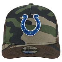 Casquette à visière rabattable New Era Camo Indianapolis Colts Woodsy 9FIFTY pour homme