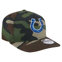 Casquette à visière rabattable New Era Camo Indianapolis Colts Woodsy 9FIFTY pour homme