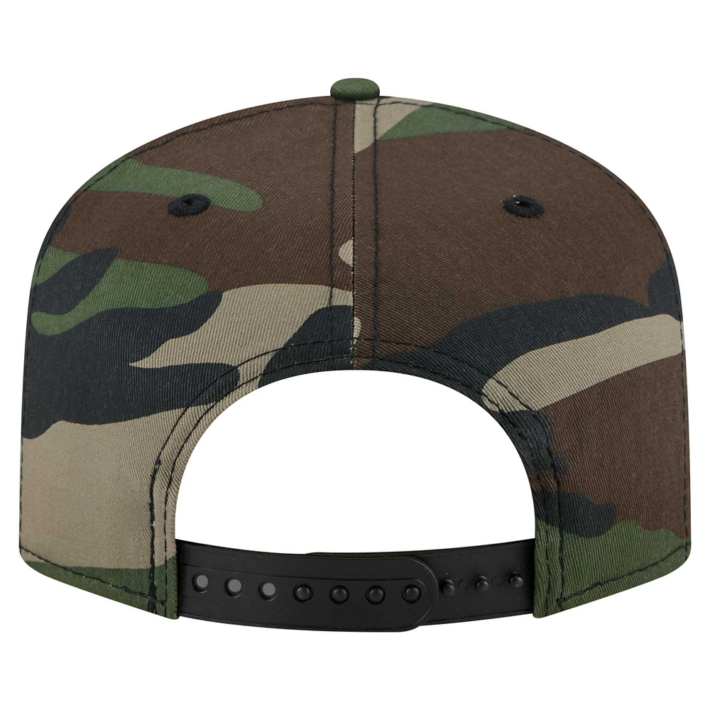 Casquette à visière rabattable New Era Camo Indianapolis Colts Woodsy 9FIFTY pour homme