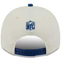 Casquette snapback New Era 9FIFTY crème/bleu royal Indianapolis Colts 2025 NFL Draft