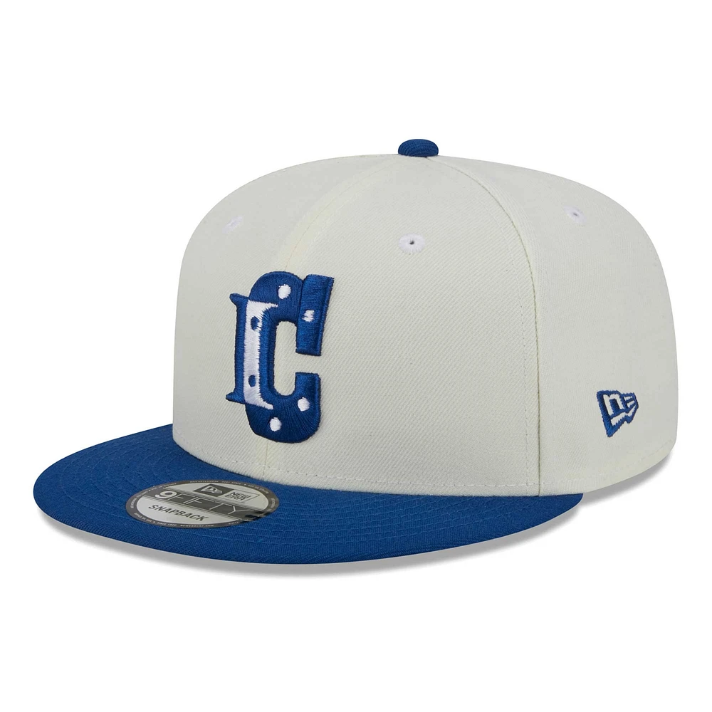 Men's New Era Cream/Royal Indianapolis Colts City Originals 9FIFTY Snapback Hat