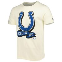 Men's New Era Cream Indianapolis Colts Sideline Chrome T-Shirt