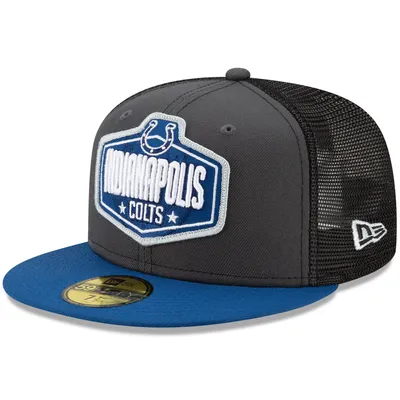 Indianapolis Colts New Era 2021 NFL Draft On-Stage 59FIFTY Fitted Hat - Graphite/Royal